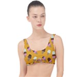 Ice cream on an orange background pattern                                                           The Little Details Bikini Top