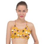 Ice cream on an orange background pattern                                                           Basic Training Sports Bra