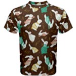 Easter rabbit pattern Men s Cotton Tee