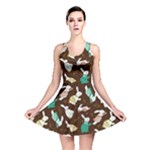 Easter rabbit pattern Reversible Skater Dress