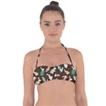 Easter rabbit pattern Halter Bandeau Bikini Top