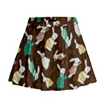 Easter rabbit pattern Mini Flare Skirt