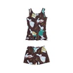 Easter rabbit pattern Kids  Boyleg Swimsuit