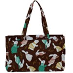 Easter rabbit pattern Canvas Work Bag