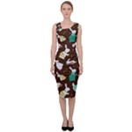 Easter rabbit pattern Sleeveless Pencil Dress