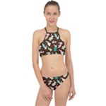 Easter rabbit pattern Racer Front Bikini Set