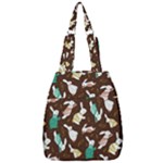 Easter rabbit pattern Center Zip Backpack