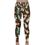 Easter rabbit pattern Lightweight Velour Classic Yoga Leggings