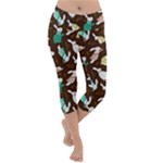 Easter rabbit pattern Lightweight Velour Capri Yoga Leggings