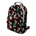 Easter rabbit pattern Flap Pocket Backpack (Large)