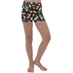 Easter rabbit pattern Kids  Lightweight Velour Yoga Shorts