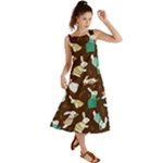 Easter rabbit pattern Summer Maxi Dress