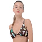 Easter rabbit pattern Knot Up Bikini Top