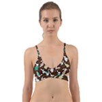 Easter rabbit pattern Wrap Around Bikini Top