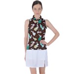 Easter rabbit pattern Women s Sleeveless Polo Tee