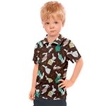 Easter rabbit pattern Kids  Polo Tee