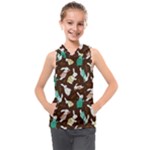 Easter rabbit pattern Kids  Sleeveless Hoodie