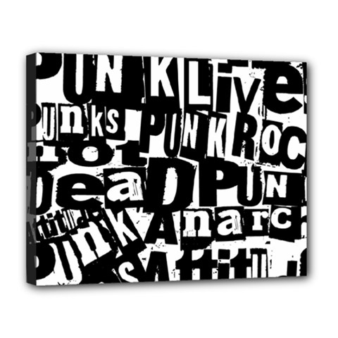 Punk Lives Canvas 14  x 11  (Stretched) from ArtsNow.com