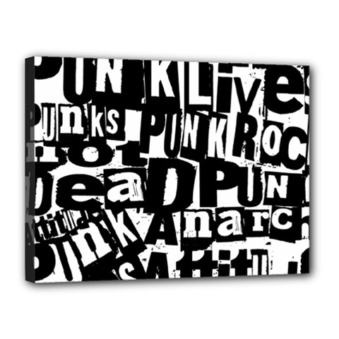 Punk Lives Canvas 16  x 12  (Stretched) from ArtsNow.com