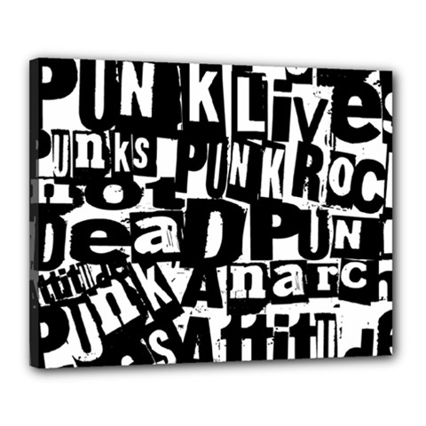 Punk Lives Canvas 20  x 16  (Stretched) from ArtsNow.com