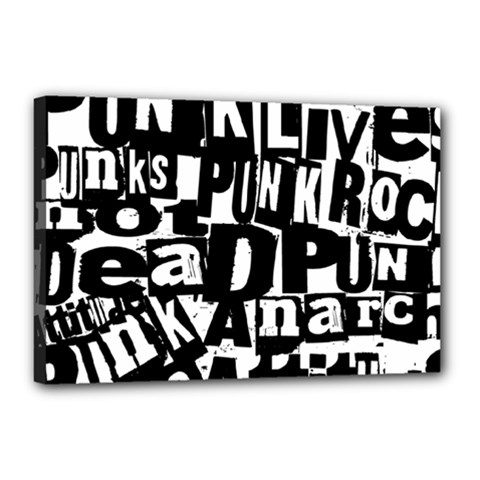 Punk Lives Canvas 18  x 12  (Stretched) from ArtsNow.com