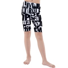 Kids  Mid Length Swim Shorts 