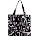 Zipper Grocery Tote Bag 