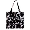 Zipper Grocery Tote Bag 