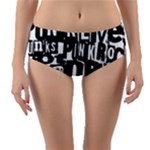 Punk Lives Reversible Mid-Waist Bikini Bottoms