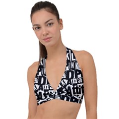 Halter Plunge Bikini Top 