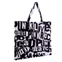 Zipper Large Tote Bag 