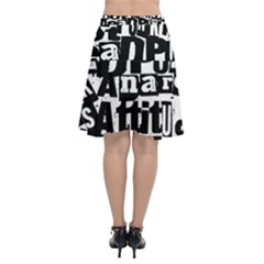 Chiffon Wrap Front Skirt 