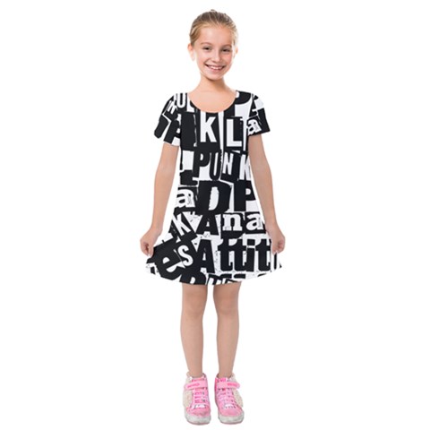 Punk Lives Kids  Short Sleeve Velvet Dress from ArtsNow.com