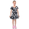 Kids  Short Sleeve Velvet Dress 