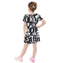 Kids  Short Sleeve Velvet Dress 