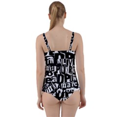 Twist Front Tankini Set 