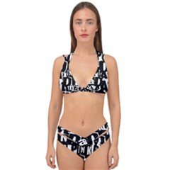 Double Strap Halter Bikini Set 