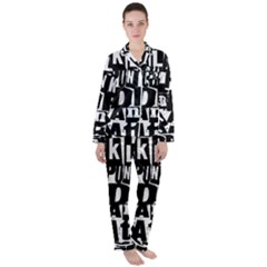 Women s Long Sleeve Satin Pajamas Set 