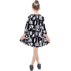 Kids  Quarter Sleeve Shirt Dress 