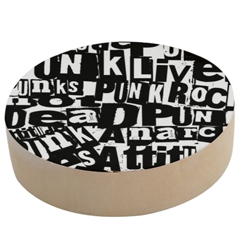 Punk Lives Wooden Bottle Opener (Round) from ArtsNow.com