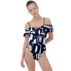 Frill Detail One Piece Swimsuit 