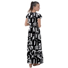 Flutter Sleeve Maxi Dress 