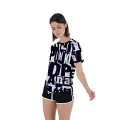 Asymmetrical Short Sleeve Sports T-Shirt 