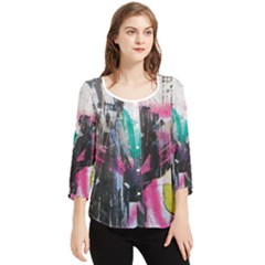 Chiffon Quarter Sleeve Blouse 