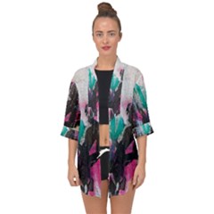 Open Front Chiffon Kimono 