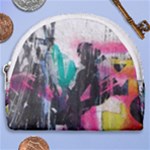 Graffiti Grunge Horseshoe Style Canvas Pouch