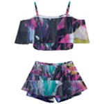 Graffiti Grunge Kids  Off Shoulder Skirt Bikini