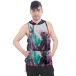 Graffiti Grunge Men s Sleeveless Hoodie