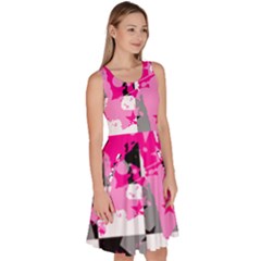 Knee Length Skater Dress With Pockets 