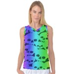 Rainbow Skull Collection Women s Basketball Tank Top